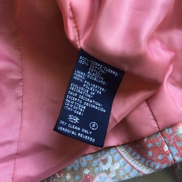 Tommy Hilfiger Spring Paisley Jacket Size 8 - Picture 9 of 9